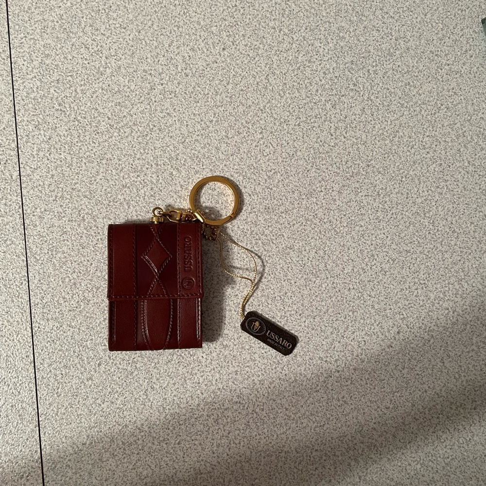 Men’s Italian leather key chain - Picture 3 of 5